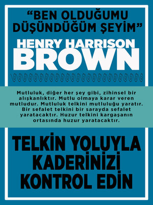 cover image of Telkin Yoluyla Kaderinizi Kontrol Edin